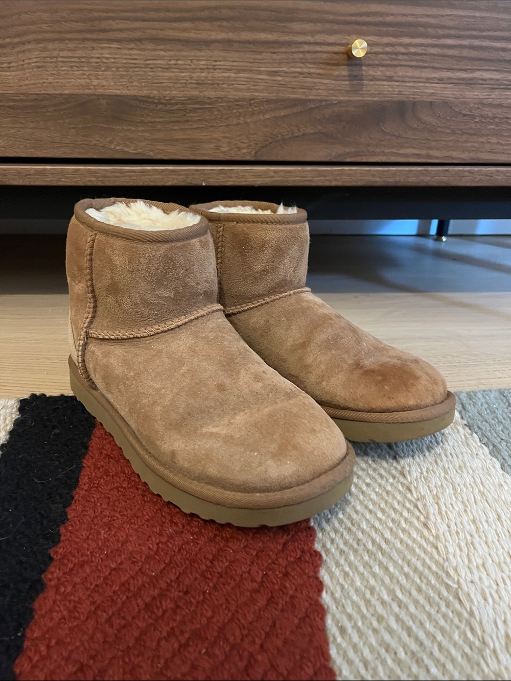 UGG Chestnut Short Classic Shearling Boots